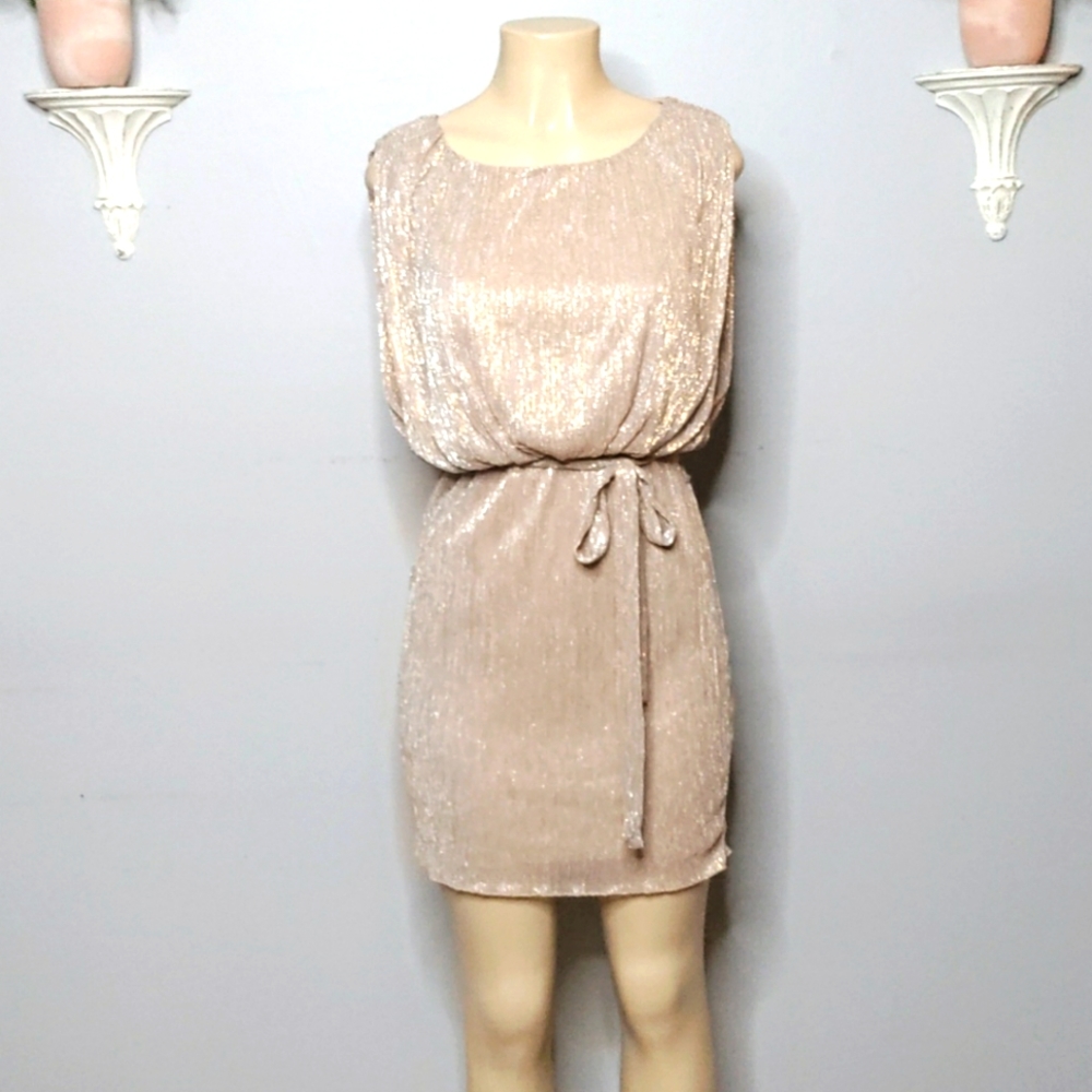 Gold Metallic Dress
